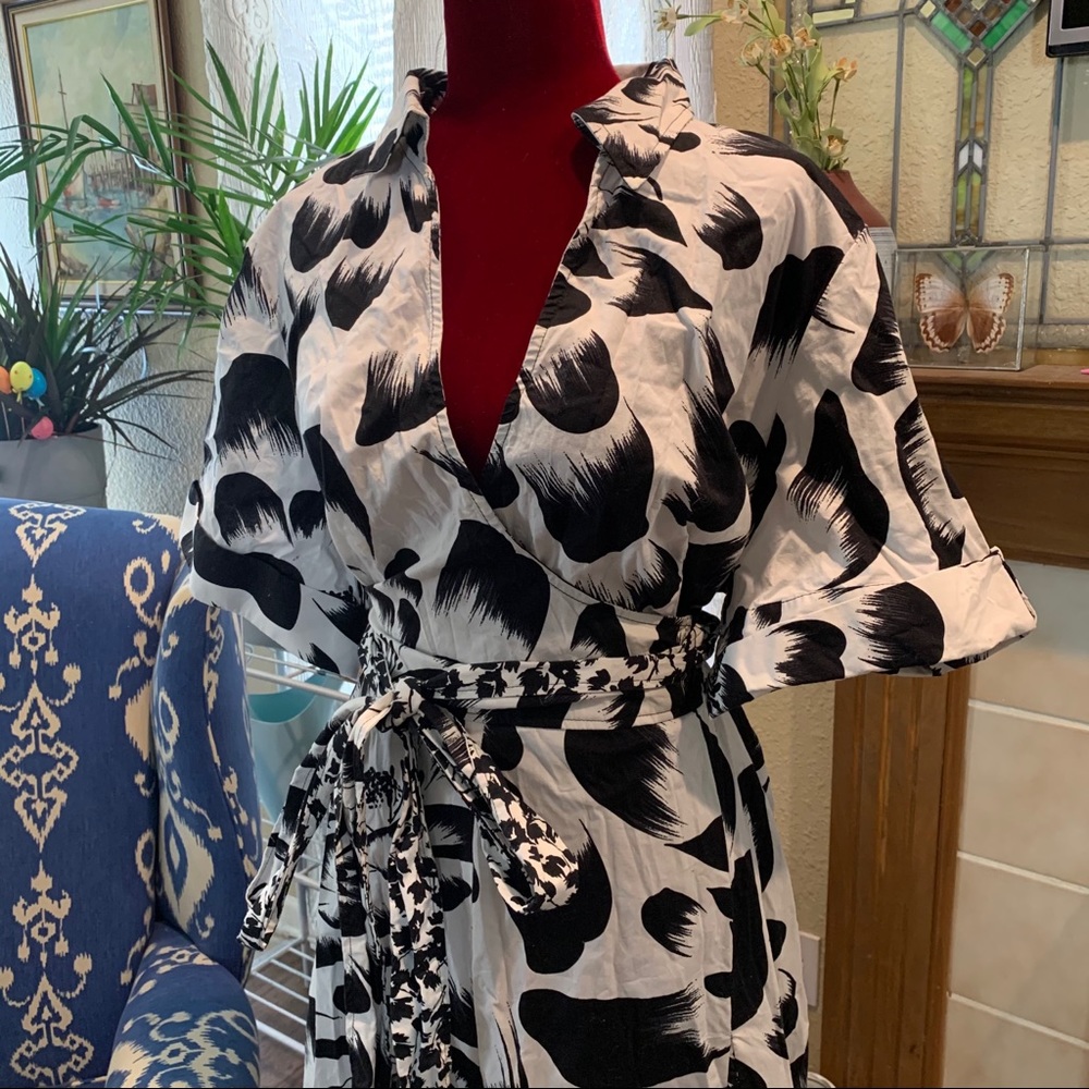 Lane Bryant - Ankle Length Wrap Dress - size 28